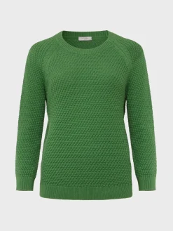 Outlet Hobbs Lucie Cotton Jumper Pea Green
