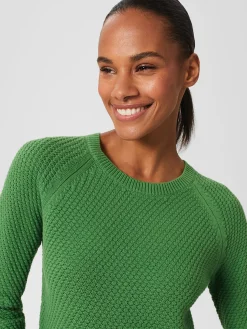 Outlet Hobbs Lucie Cotton Jumper Pea Green