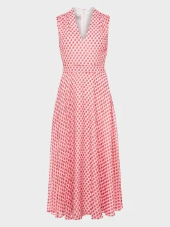 Sale Hobbs Lucy Printed Fit And Flare Dress Ivory Multi