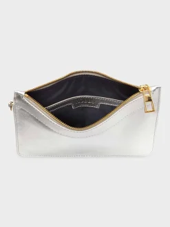 Best Sale Hobbs Lundy Wristlet Silver Metallic