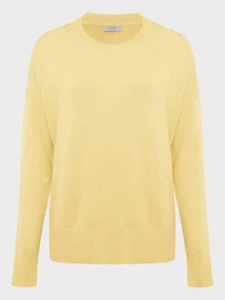 Clearance Hobbs Lydia Button Jumper With Cashmere Lemon Zest