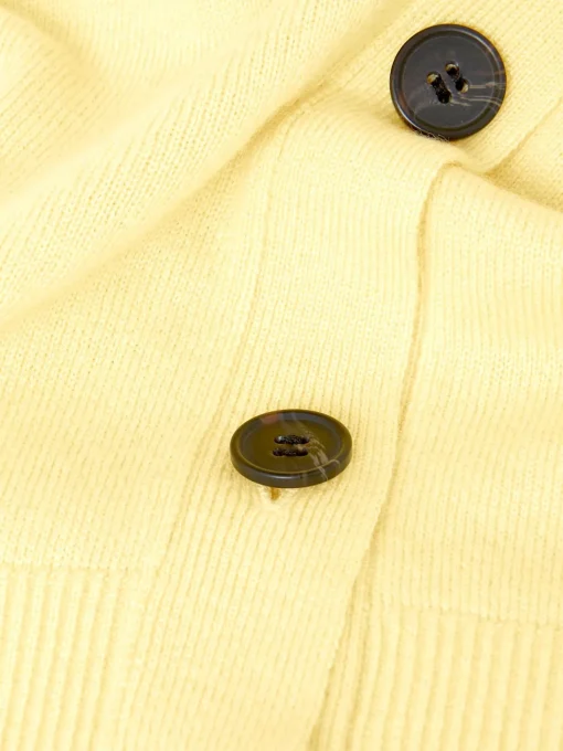 Clearance Hobbs Lydia Button Jumper With Cashmere Lemon Zest