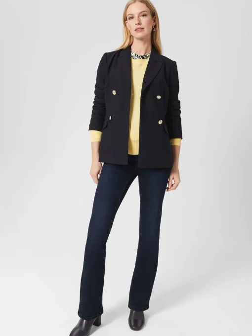 Clearance Hobbs Lydia Button Jumper With Cashmere Lemon Zest