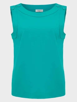 Outlet Hobbs Maddy Cotton Vest Aruba Green