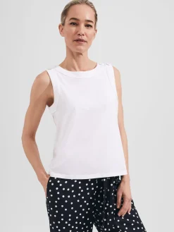 Online Hobbs Maddy Cotton Vest White