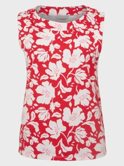 Outlet Hobbs Maddy Printed Top Red Multi