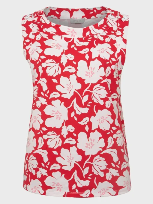 Outlet Hobbs Maddy Printed Top Red Multi