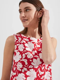 Outlet Hobbs Maddy Printed Top Red Multi