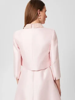 Hot Hobbs Marcella Silk Blend Jacket Pale Pink