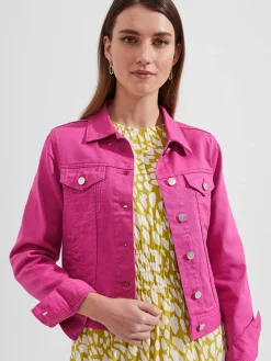 Best Sale Hobbs Mariam Jacket Deep Fuchsia