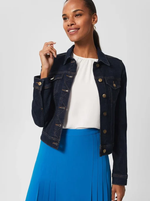 Store Hobbs Mariam Jacket Indigo