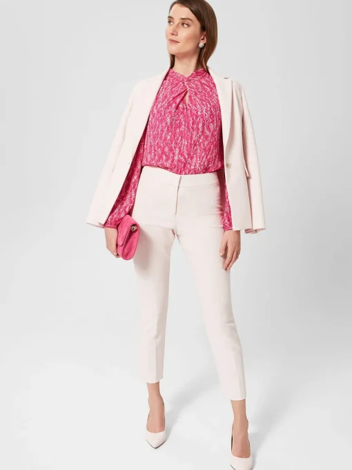 Flash Sale Hobbs Marilyn Top Pink Multi