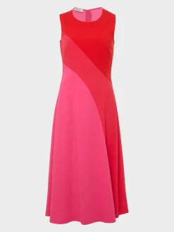 Clearance Hobbs Marla Dress Pink Multi