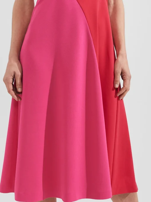 Clearance Hobbs Marla Dress Pink Multi
