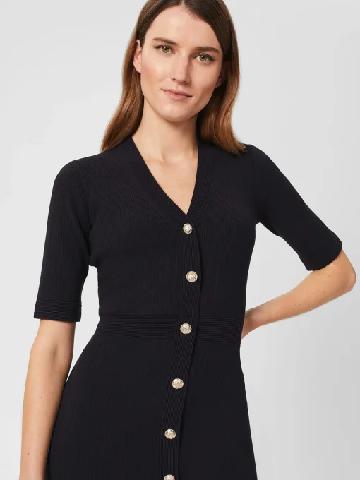 Sale Hobbs Marlene Knitted Dress Navy
