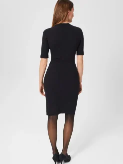 Sale Hobbs Marlene Knitted Dress Navy