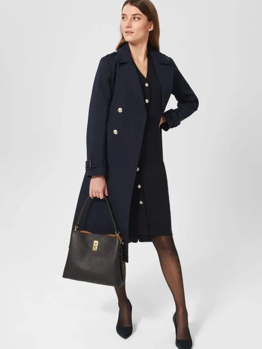 Sale Hobbs Marlene Knitted Dress Navy