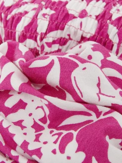 Best Sale Hobbs Martina Jersey Dress Fuchsia Ivory