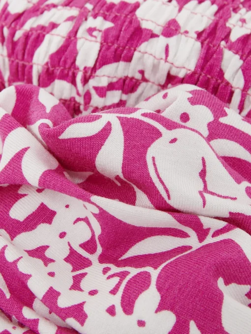 Best Sale Hobbs Martina Jersey Dress Fuchsia Ivory
