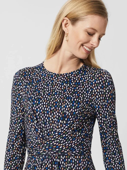 Best Hobbs Mary Jersey Dress Navy Multi