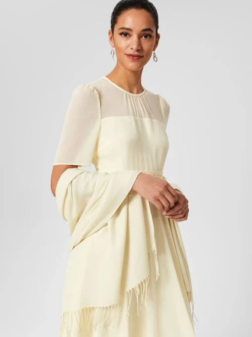 Discount Hobbs Matilda Scarf Pale Yellow