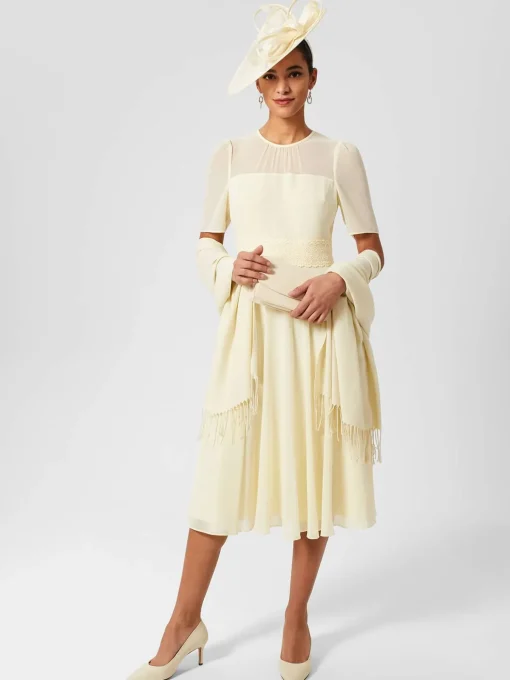Discount Hobbs Matilda Scarf Pale Yellow