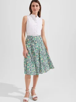 Store Hobbs Melina Skirt White Multi