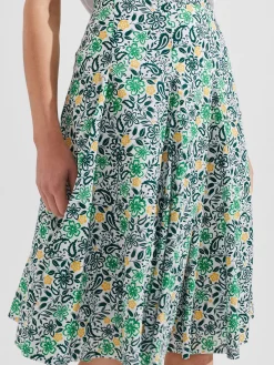 Store Hobbs Melina Skirt White Multi