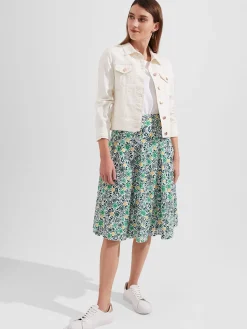Store Hobbs Melina Skirt White Multi