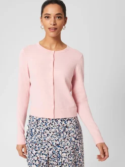 Best Sale Hobbs Michelle Cotton Cardigan Pink