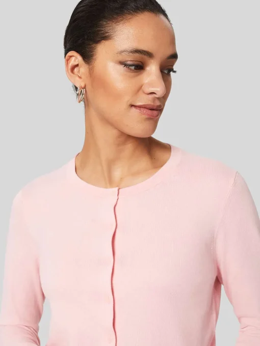 Best Sale Hobbs Michelle Cotton Cardigan Pink