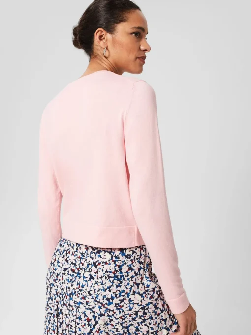 Best Sale Hobbs Michelle Cotton Cardigan Pink