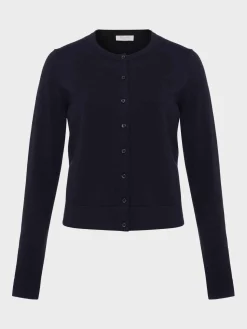 Shop Hobbs Michelle Cotton Cardigan Navy