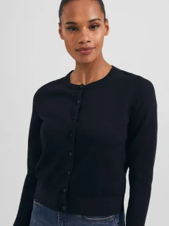 Shop Hobbs Michelle Cotton Cardigan Navy