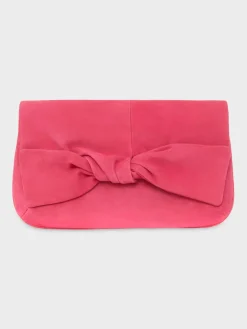 Hot Hobbs Milly Bow Clutch Bright Pink