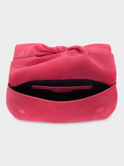 Hot Hobbs Milly Bow Clutch Bright Pink