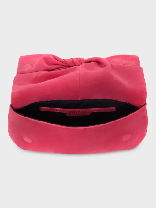 Hot Hobbs Milly Bow Clutch Bright Pink