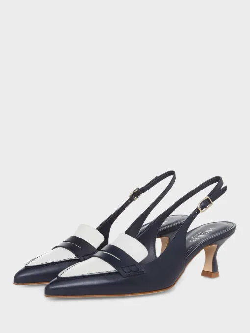 Shop Hobbs Mischa Sling Back Navy Ivory