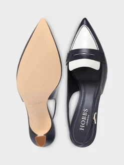 Shop Hobbs Mischa Sling Back Navy Ivory