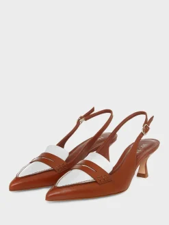 Cheap Hobbs Mischa Sling Back Tan Ivory