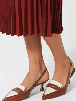 Cheap Hobbs Mischa Sling Back Tan Ivory