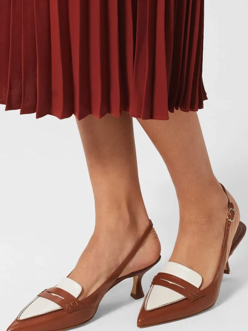 Cheap Hobbs Mischa Sling Back Tan Ivory