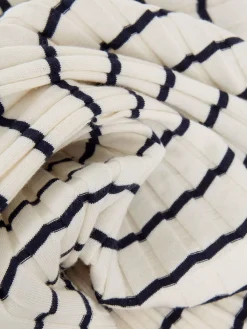 Best Hobbs Montagu Ribbed Top Cream Navy