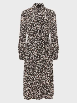 Store Hobbs Morgen Dress Black Multi