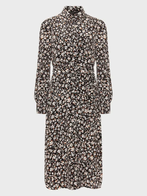 Store Hobbs Morgen Dress Black Multi
