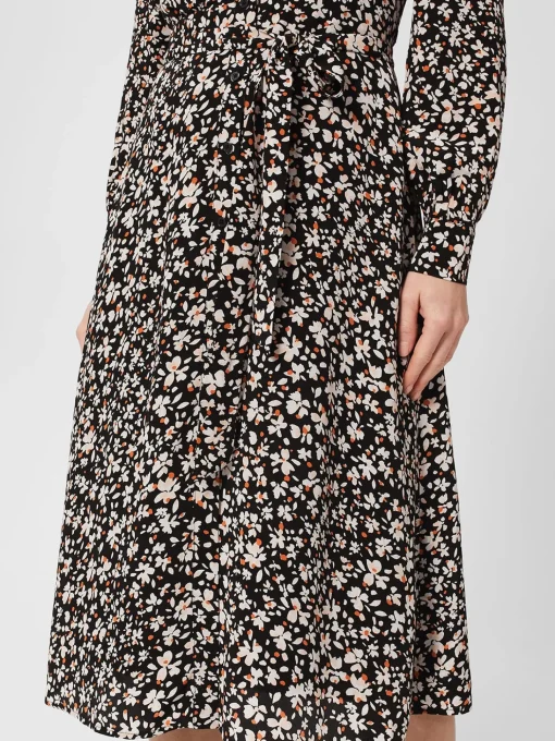 Store Hobbs Morgen Dress Black Multi