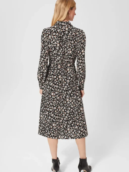 Store Hobbs Morgen Dress Black Multi