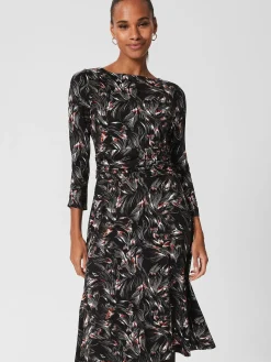 Best Sale Hobbs Nala Jersey Dress Black Multi