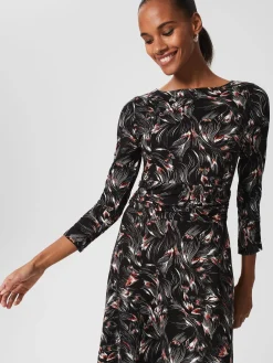 Best Sale Hobbs Nala Jersey Dress Black Multi