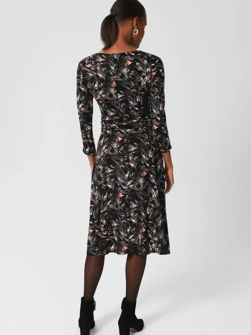 Best Sale Hobbs Nala Jersey Dress Black Multi